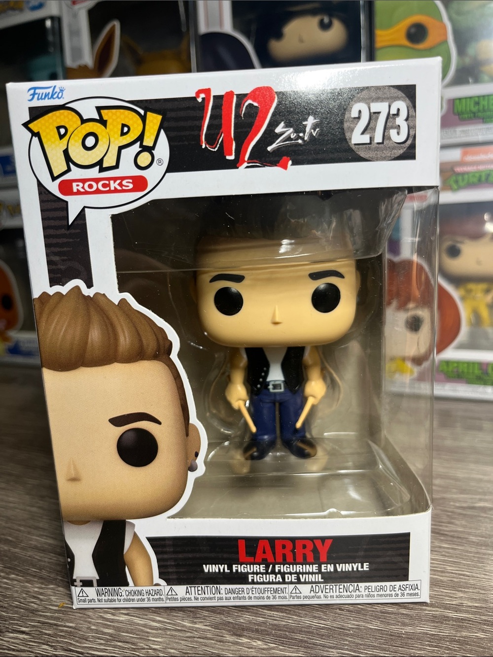 Funko Pop! Rocks Larry Vinyl Figure - Blue, Black, Brown